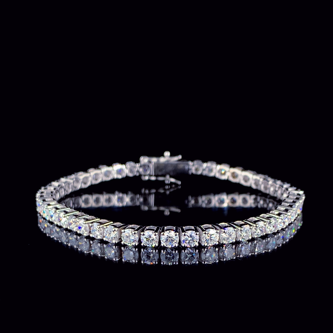 Classic 3mm Round Lab Grown Diamond Tennis Bracelet