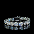 Round Mossanite Diamond Tennis bracelet - 925 sterling silver