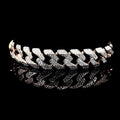 Iced Cuban Link Bracelet – 25g Solid Silver | VVS Moissanite Diamond Finish