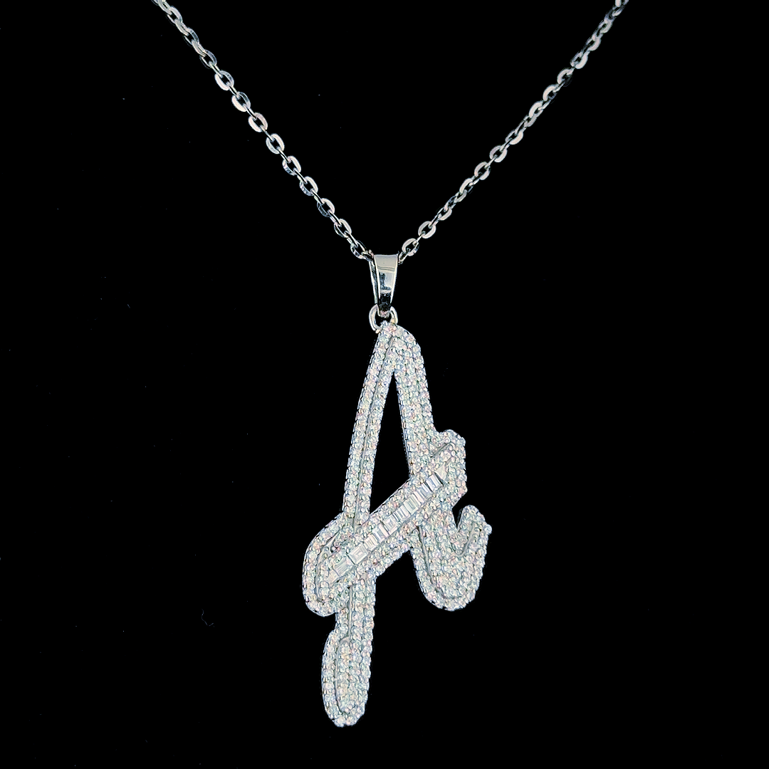 Custom Initial Diamond Pendant