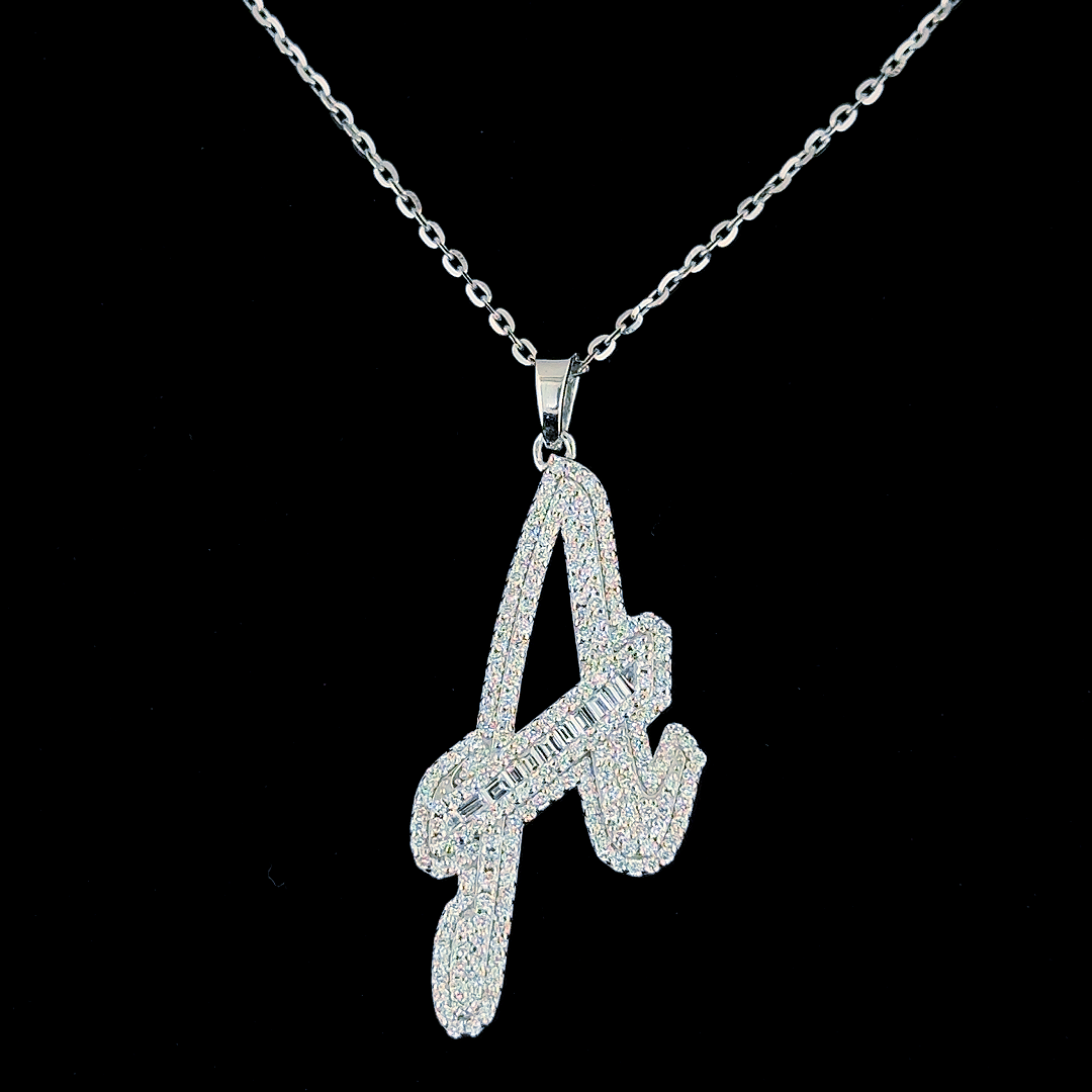 Custom Initial Diamond Pendant