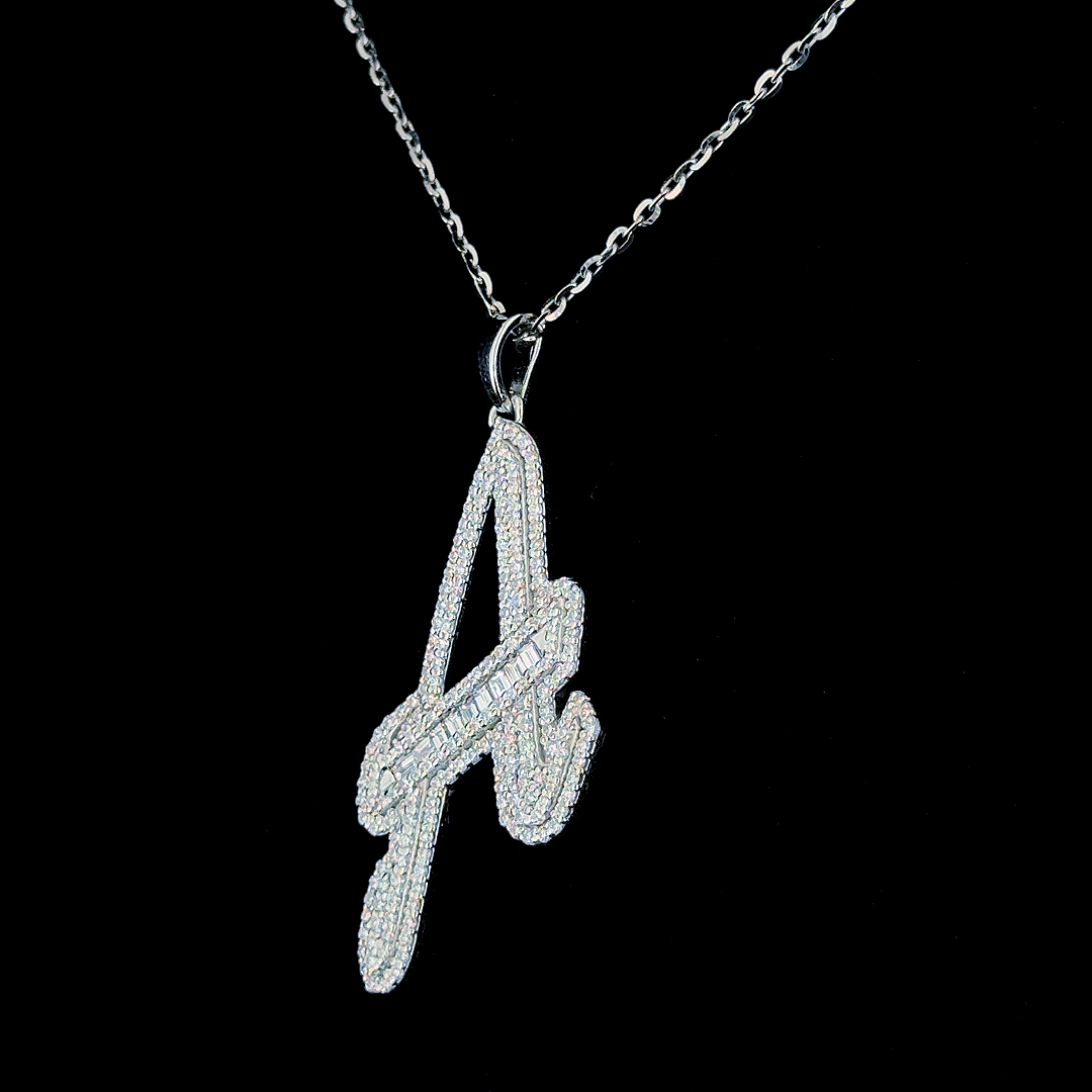 Custom Initial Diamond Pendant