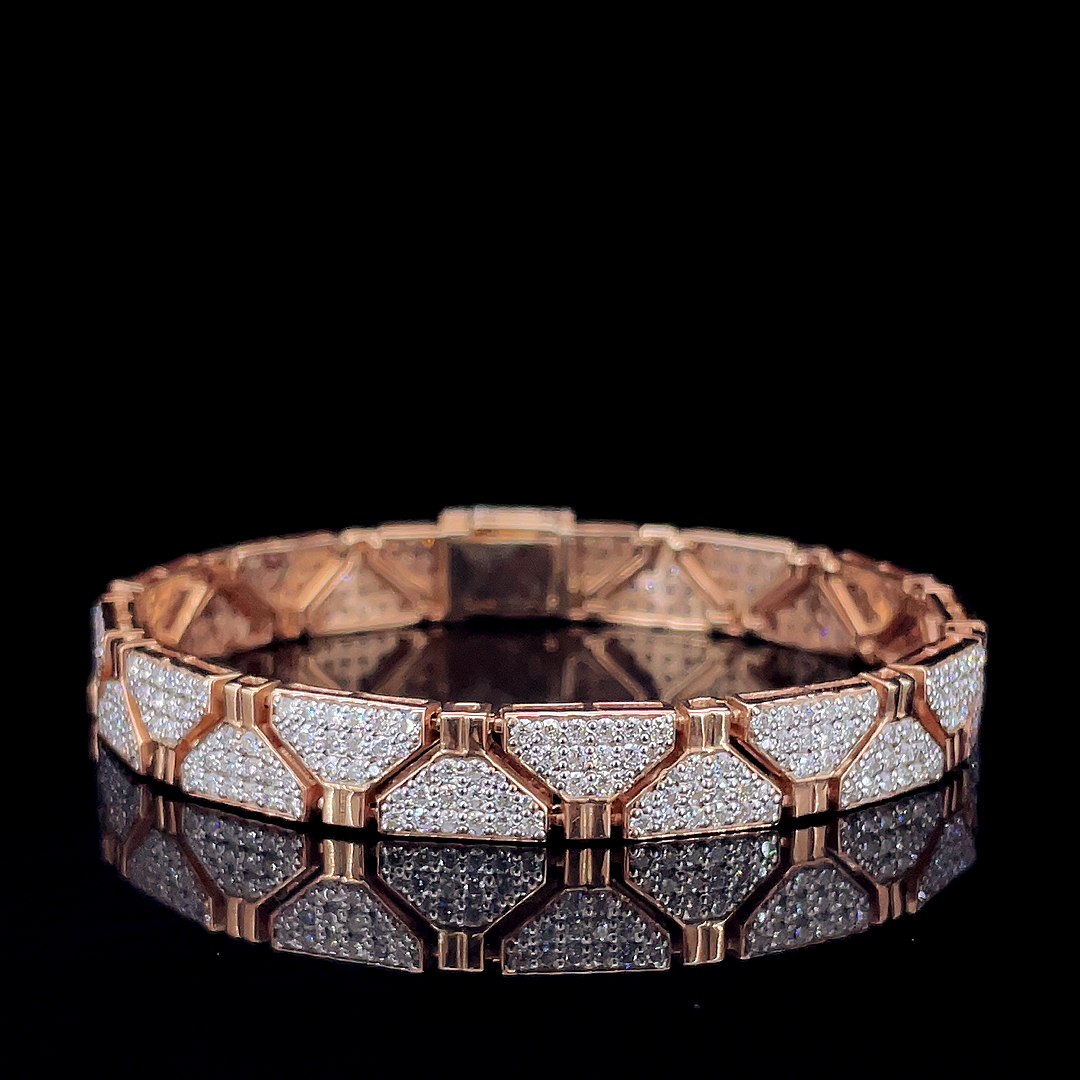 Luxury Rose Gold Diamond Bracelet