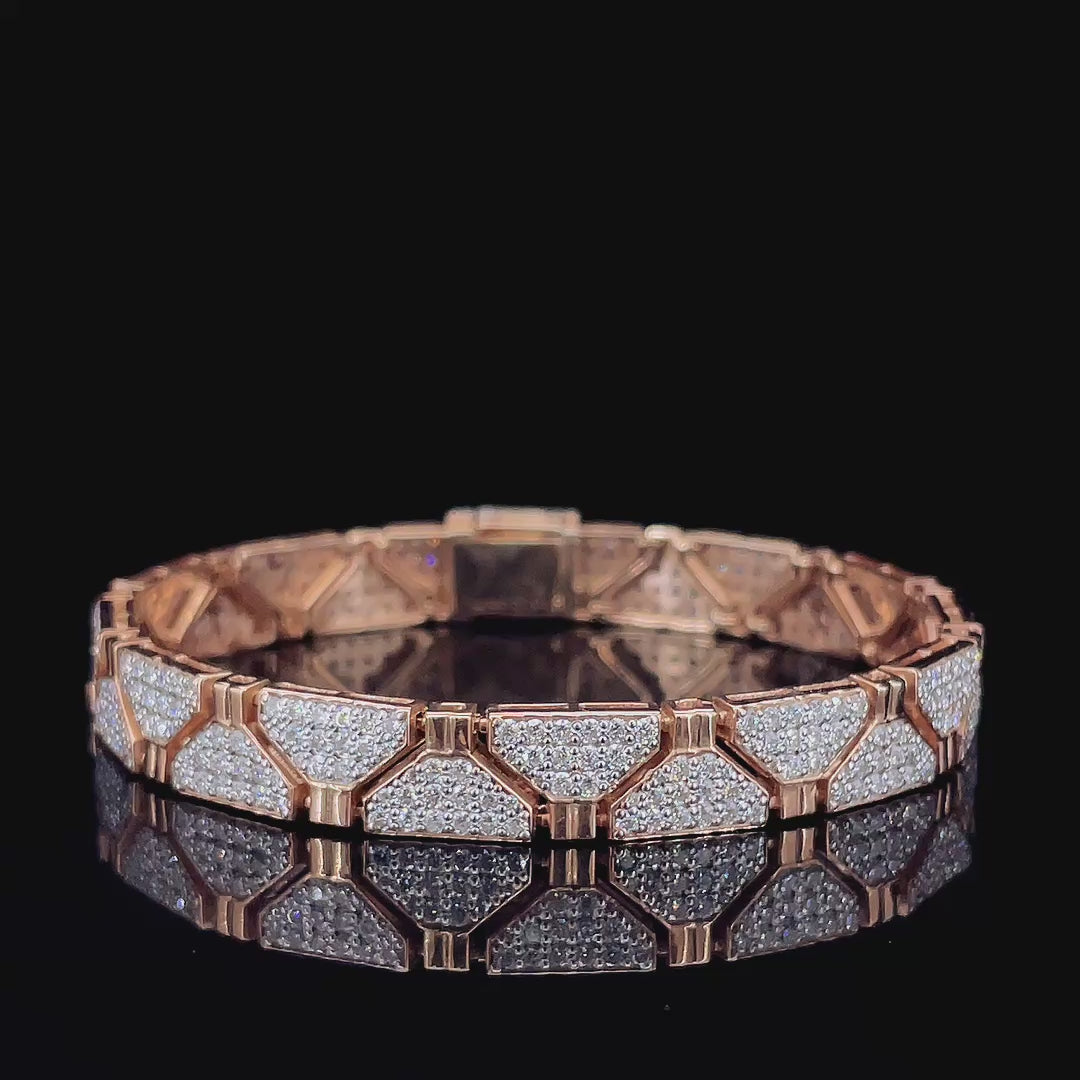 Luxury Rose Gold Diamond Bracelet
