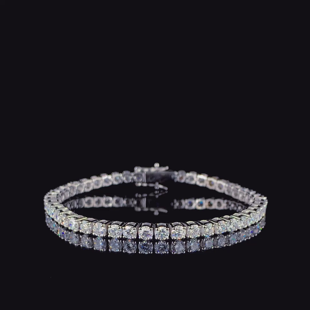 Classic 3mm Round Lab Grown Diamond Tennis Bracelet