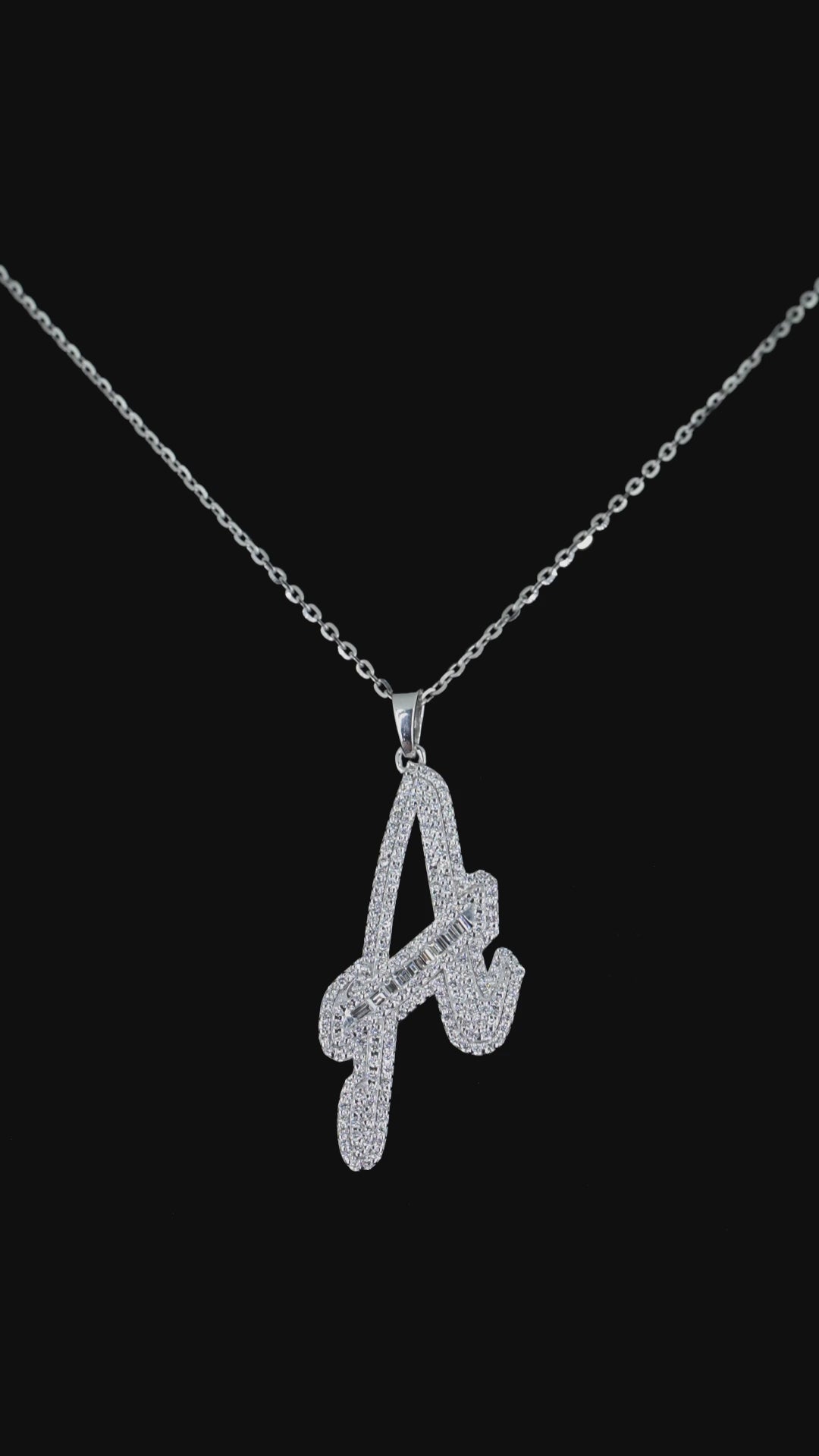 Custom Initial Diamond Pendant