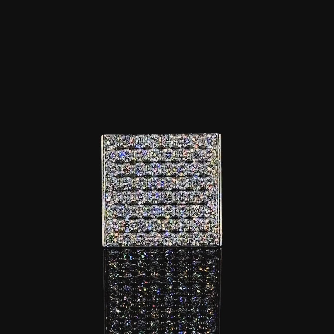 Square Signet Diamond Ring
